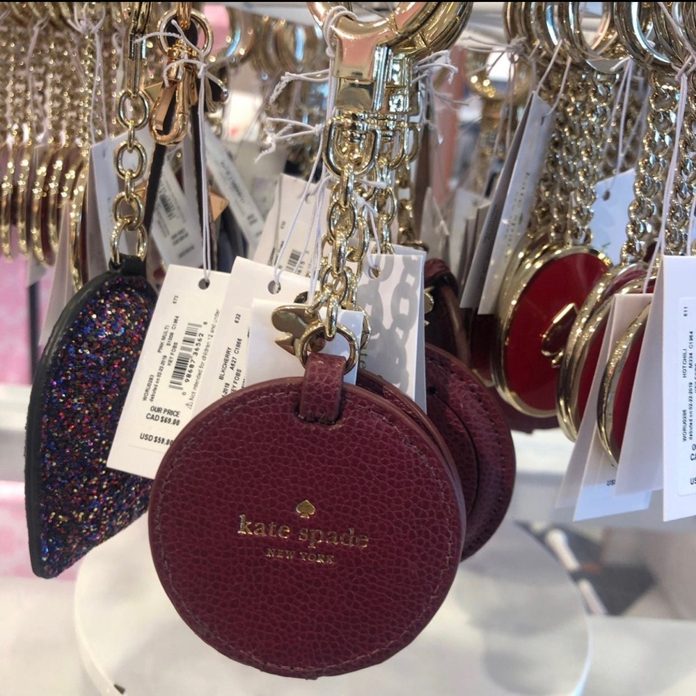 kate spade black cherry mirror Keychain